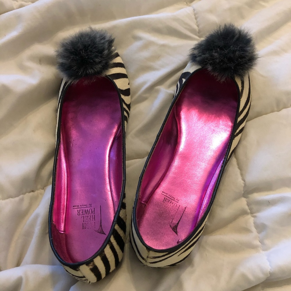 Taryn Rose pony hair flats